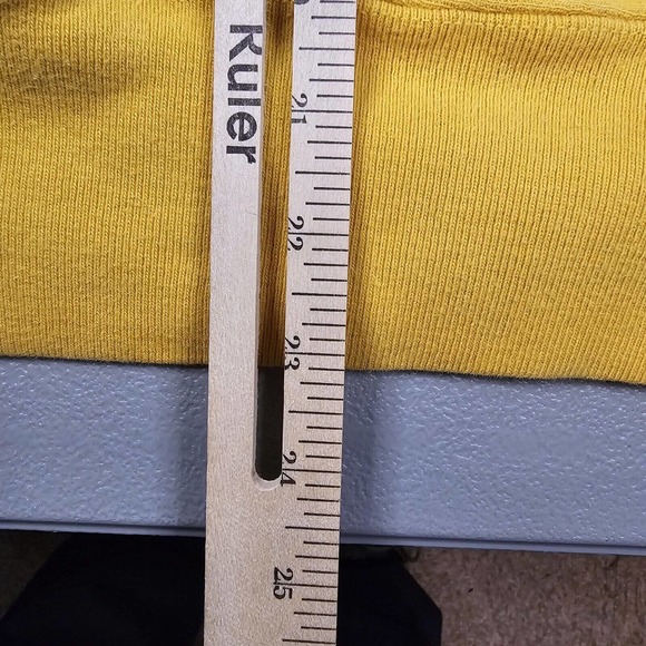 Vintage Champion Hoodie Mens Small Reverse Weave Yellow Blank Y2K Streetwear - Picture 7 of 7